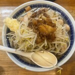 自家製麺223 - 大ラーメン950円、うずら卵100円