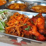 インド料理ラソイ - チヤウメイン、タンドリーチキン