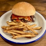 GOONIES BURGER CLUB - USA SMASH 2pattis(1,150円)と、フライドポテトM(200円)