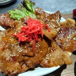 ほびーい喫茶店 - 生タマ豚丼(大盛り)お値段お任せ