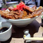 ほびーい喫茶店 - 生タマ豚丼(大盛り)お値段お任せ