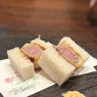 北新地　串かつ凡 - ハーフ・カツサンド