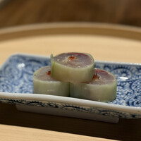 温石 - 鯵キュウリ巻き