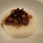 ラ・プロヴァンス 牟礼山荘 - ハンガリー産フォアグラとトリュフ　長芋わさびソース