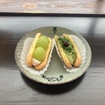 福菱 Kagerou Cafe - かげろう抹茶210円、かげろうシャインマスカット250円