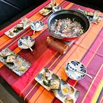 あっちゃん食堂 - おまかせコース一例
