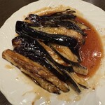 名菜館 幡ヶ谷店 - 揚げ茄子　揚げたてでカリッとしてる