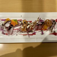 エサカイタリアン オカムー - 和歌山県産の鰆の炙りカルパッチョ～秋の薫り～