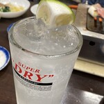 スタミナ苑 - スダチ入りのレモンサワー