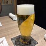 寿司と日本料理 新宿 よねがみ - 生ビール