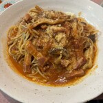 Bistro WAN - ベーコンときのこのスパイシートマトソース(大盛)