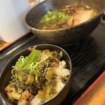 MARU龍 - 料理写真:香味塩らーめんと豚たかな丼です。