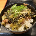 MARU龍 - 豚たかな丼アップです。