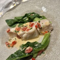 l'intemporel - 鱸のデュグレレ風　つるむらさき