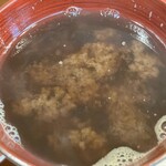 旬彩よこ川 - 赤出汁のしじみのお椀さんでーす。