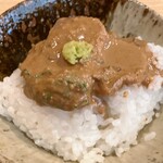 旬彩よこ川 - 2膳目 鯛刺しのせでーす。