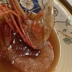 とく山 - ボタンエビの醤油漬け