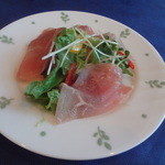 カジュアルフレンチ アミューズ - 2014/9　生ハムサラダ