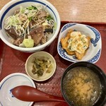 築地食堂 源ちゃん - カツオ塩麹漬け丼とチキン南蛮セット