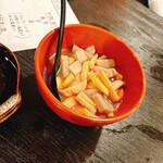 萩屋本家 - 筍、里芋、蒟蒻などの煮物です