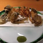 柳家錦 - 松茸・ツエタケ・ハナビラダケ・天然椎茸などの天ぷら