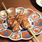 銀座鳥真 - 串焼き　かしわ
