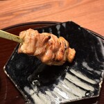 銀座鳥真 - 串焼き　かしわ