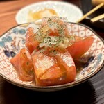 銀座鳥真 - トマトのサラダ