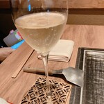 くずし鉄板 あばぐら - 連れのシャンパン