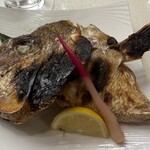 築地寿司清 伊勢丹京都店 - 鯛のアラ塩焼き❗️