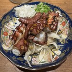 炉端焼き酒場　一心 - 炙りタコぽん酢