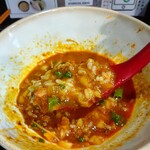 鶏paitan 心麦 - カレーまぜそば with 〆ミニご飯