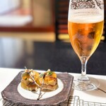 西麻布いちのや - うなぎの煮凝り 生ビール