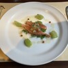 みはし - 料理写真:前菜 鱒のマリネ、季節のフルーツと共に食すと、食欲増進になります。