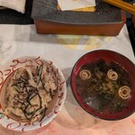 食彩庵 わたつみ - ご飯とお吸い物