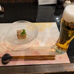 食彩庵 わたつみ - お通し　煮凝り