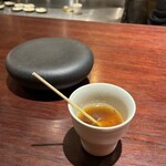 鶏匠 膳 - モッツァレラチーズのトリュフあんかけ