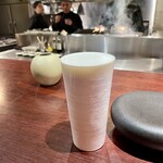 鶏匠 膳 - 神々しい器でスーパードライ