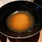 くずし鉄板 あばぐら - 海老が濃いぃ味噌汁