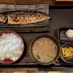 越後屋 三太夫 - さば文化干し定食　¥1,089