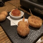 串揚げ とろろ鍋 華金 - 