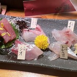 心楽 - 刺身盛り合わせ