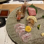 のどぐろ専門 銀座 中俣 - 鮮魚盛合せ