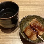 のどぐろ専門 銀座 中俣 - お茶・自家製わらびもち