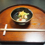 山玄茶 - 鱧、松茸、木の葉真丈