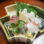 あこう鯛・剣先烏賊・縞鯵・明石蛸