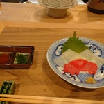 とんかつ 勝山 - うどんの刺身