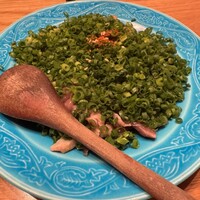 博多 鴨すき 鴨しゃぶ なかもぐろ - 鴨もも肉のたたき　葱まみれ