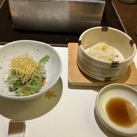梅の花 銀座並木通店 - 豆腐サラダ豆腐しゅうまい