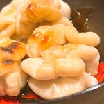 こま田 - 白子をじっくりとサラマンダーで炙り、優しめのポン酢を垂らしました
